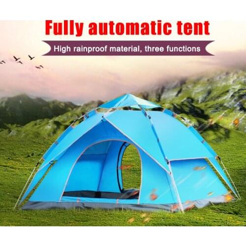 Tenis masculino tent 3-4 people, camping tent easy instant portable setup, backpacking for sun shelter, hiking No Naturehike