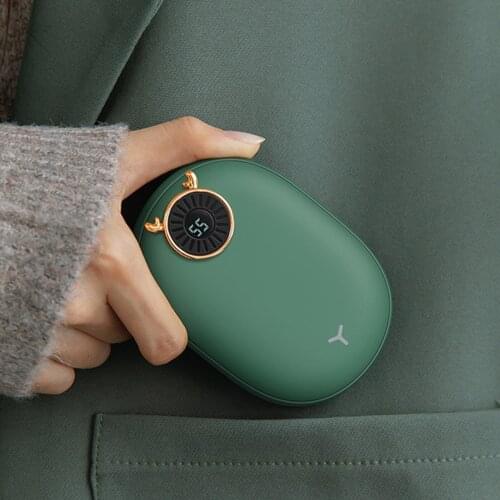 USB Rechargeable Hand Warmer Power Bank 2-in-1 Fast Heating Winter Gift Kids