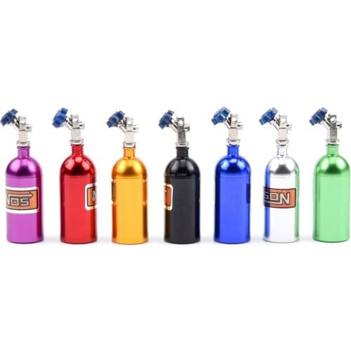 1:10 Metal Simulated NOS Nitrogen Bottle For 1/10 RC Crawler Car TRX4 Defender Bronco RC4WD D90 D110 Axial Scx10 90046