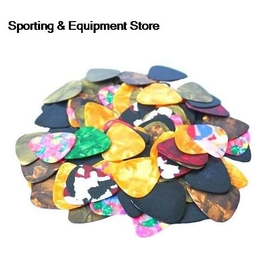 100Pcs/Set Acoustic Picks Electric Bass Pic Plectrum Mediator Guitarra Musical Instrument Thickness Mix Guitar Pick