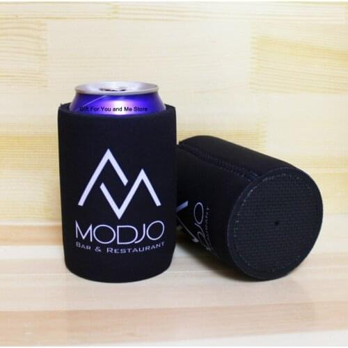 150pcs Dye Sublimation Print Logo Insulated Foam Can Cooler Holder Polyester Surface Promotional Stubby Holders Super Can Cooler