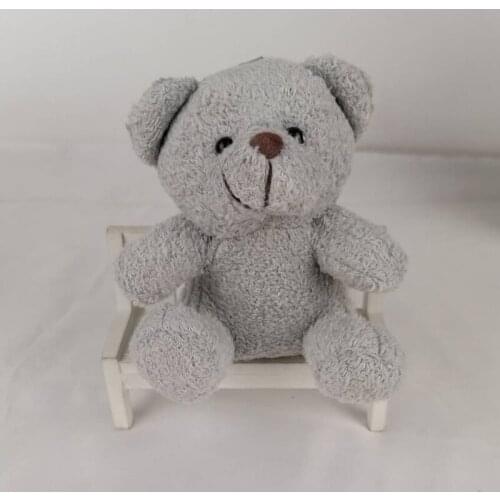 20PCS/LOTMini Teddy Bear Stuffed Plush Toys 9cm Small Bear Stuffed Toys pelucia Pendant Kids Birthday Gift Party Decor dolls