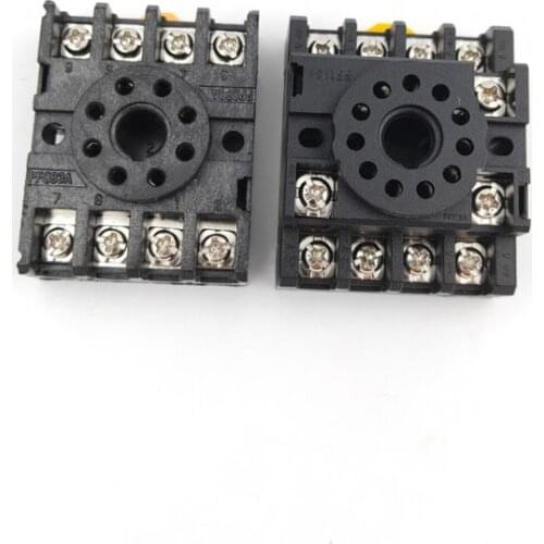 20pcs PF083A PF113A PTF08A PYF08A DIN Rail Mounting Relay Socket 8 And 11 Pins Base