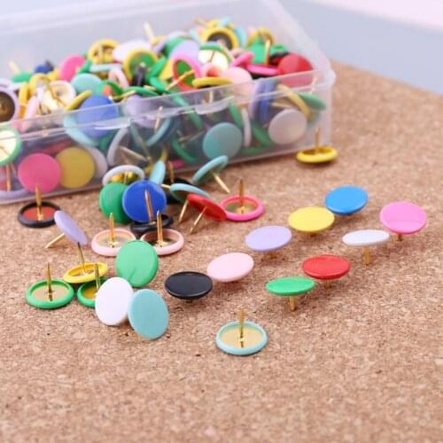 300pcs Home Office Drawing Pins Pushpin Thumbtack Cork Board Push Pin Photo Wall Map Markers Mixed Color