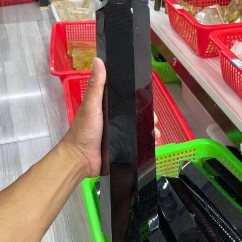 400-1200g Natural obsidian crystal obelisk quartz crystal rod tip healing
