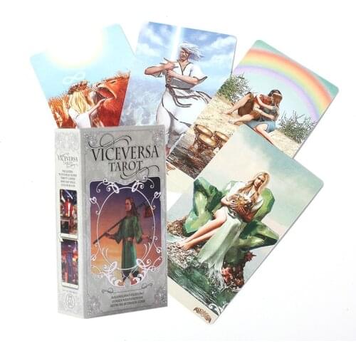 78pcs Vice Versa Tarot Kit Tarot Cards Oracle Deck Family Party Board Game