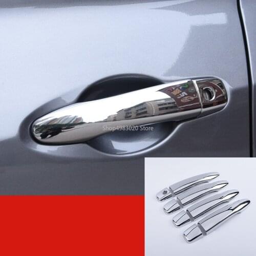 8PCS ABS Chrome Exterior Door Handle Cover Trim For Nissan Kicks 2016 2017 2018 2019 Car styling Accessories