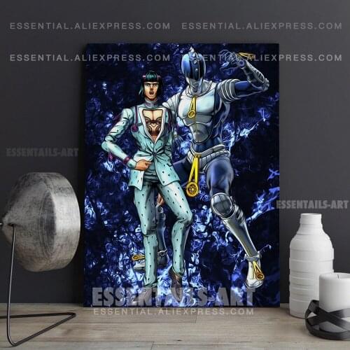 Bruno Bucciarati Sticky Fingers JOJO Anime Poster Canvas Wall Art Painting Decor Pictures Bedroom Room Home Decoration Prints
