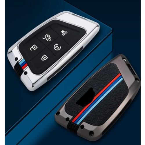 Hight quality Zinc Alloy Car Remote Key Case Holder Cover For Cadillac CT4 CT5 2020 2021 Key Chain 5 Button Auto Accessories
