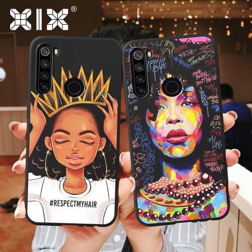 XIX for Funda Xiaomi Redmi Note 9 Pro Max Case Africa Girls for Cover Redmi Note 8 Pro 8T Soft Black TPU for Redmi Note 9S Case