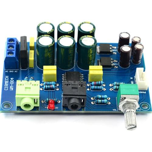 DC 12V 24V TPA6120 Headphone Amplifier Board HIFI TPA6120A2 3.5MM Headphones AMP Amplificador