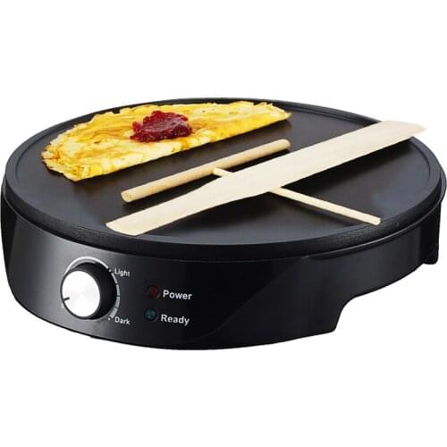 Electric Crepe Maker Aluminum Griddle with Adjustable Temperature Control Light Pancake Maker