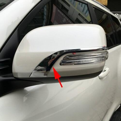 Chrome Rear View Rearview Side Mirror Cover Trim Fit For Toyota Land Cruiser LC200 2008-2014 2015 2016 Exterior Accessories