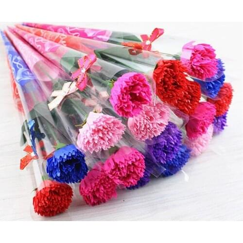 10pcs Aroma Single Soap Flower artificial flower Bouquet Wedding Flower Valentines flowers decoration fake flower Gift for girl