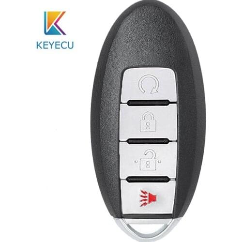 Keyecu KR5S180144106 Remote Key 4 Buttons 433.92Mhz 4A HITAG AES Chip for Nissan Rogue 2017 2018 S180144109