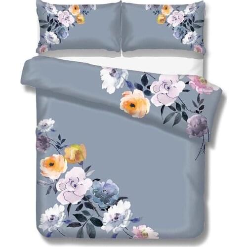 Dream NS Fresh Floral Pattern Polyester Fabric Japanese Bedding Set Quilt Cover Sheets 1/2 Pillowcase Household Items Bedding