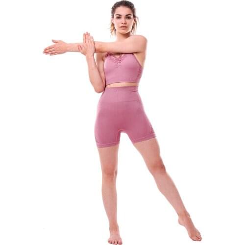 Yoga Sets Women Gym Sports Set Elastic Sports Hight Waist Leggings Sportswear Workout Sets Women Yoga Sets Women Gym Sports Set