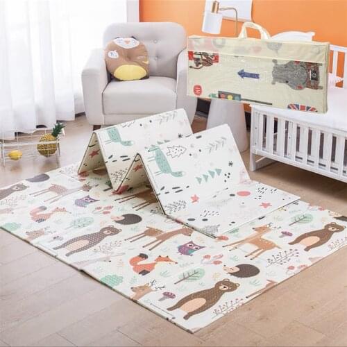 Thickness Baby Play Mat XPE Folding Crawling Mat 200*180cm Thickness Baby Mat Puzzle Foldable Bebe Mat Toy Children Carpet Gifts