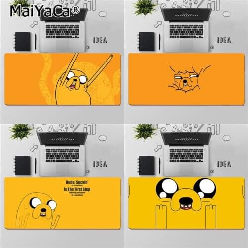 Maiyaca High Quality Jake the Dog Adventure Time Customized laptop Gaming mouse pad Free Shipping Large Mouse Pad Keyboards Mat