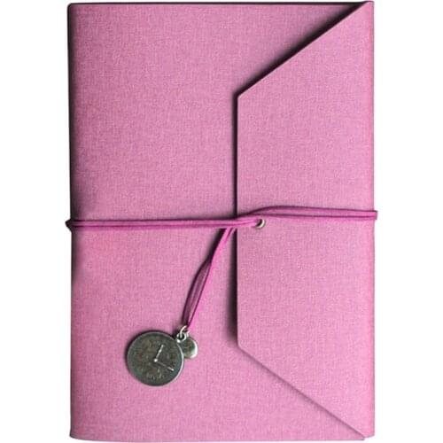 Creative PU Leather Cover Loose-leaf Tri-fold Notebook A5 Travel Handbook for Dairy Travel Office HX6A