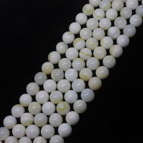 Mini. order is $7! 10mm Gold Shell Round Loose Beads 15