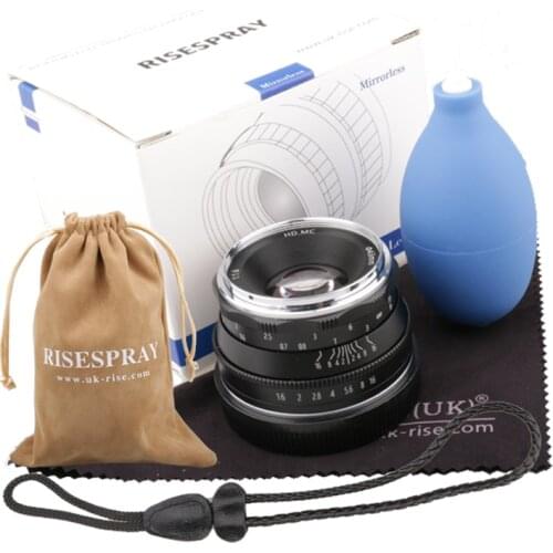 35mm F1.6 APS-C Multilayer Film Coating Mirrorless Camera Lens for Canon EOS-M Mount E Mount Fuji FX Mount M4/3 Mount