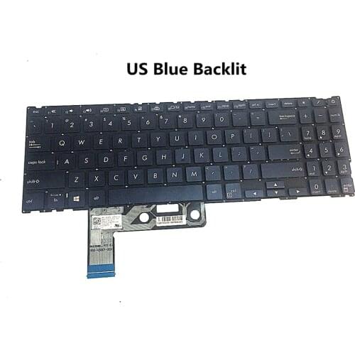 New Original Laptop US Backlit/Backlight Blue Keyboard for Asus Deluxe 15 ZenBook UX533 UX533FD UX533F