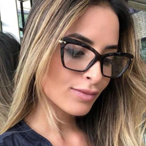 2020 Anti-blue Light Cateye Glasses Frame Women Fashion Glasses transparent clear eye glasses frames