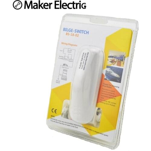 MKBS-18-02 12V 18A or 24V 10A rule float switch for submersible pump bilge pump