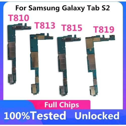 32gb Motherboard For Samsung Galaxy Tab S2 T815 T810 T819 T813 Logic board Original Unlocked Motherboard With Full Chips
