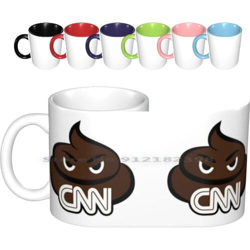 Pro-Trump Shirts And Stickers : Cnn Sucks Poop Ceramic Mugs Coffee Cups Milk Tea Mug Cnn Cnn Cnn Sucks Fake News Liberal Media