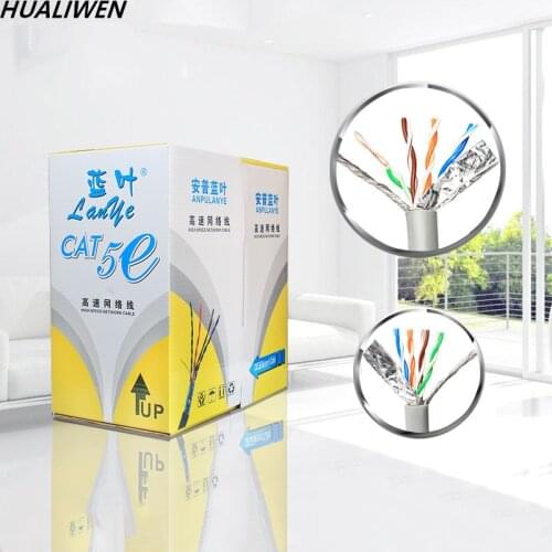 Category 5e Network Cable 0.5 Oxygen-free Copper Double-shielded Network Cable Cat5 Twisted Pair