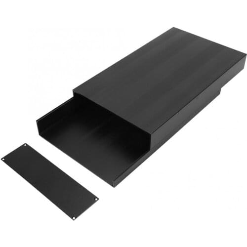 Waterproof Aluminum junction box PCB Instrument Enclosure DIY Electronic Project Black Case 50x178x300mm