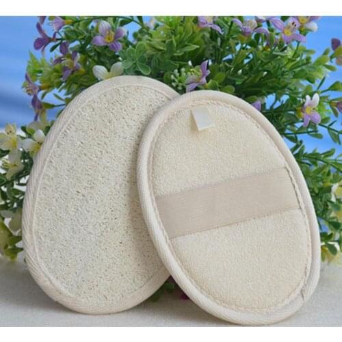 High Quality 1PC Natural Loofah Sponge Bath Rub Exfoliate Bath Towel Body Healthy Massage Brush