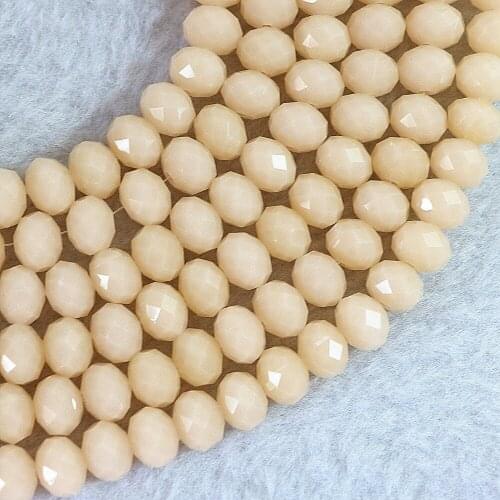 Bright orange crystal glass diy 3*4mm 4*6mm 5*8mm 8*10mm rondelle faceted top quality loose beads 15"B675