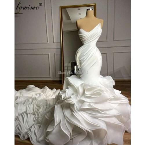 2020 Elegant White Evening Dresses Long Strapless Formal Celebrity Dresses Evening Wear Arabic Prom Dresses Women Party Night