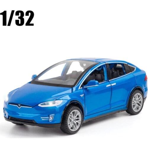 1:32 Tesla MODEL X MODEL S Alloy Car Model Diecasts Toy Vehicles For Children Birthday Gifts Toy Free Shipping