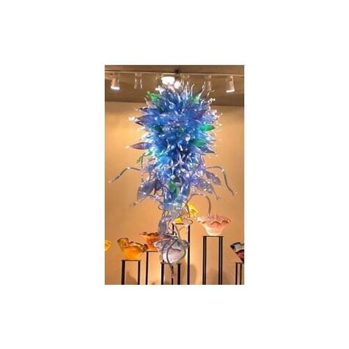 100% Mouth Blown Borosilicate Glass Smart Lamp CE/UL LED Lighting Gallery Decorative Murano Glass Art Chandelier