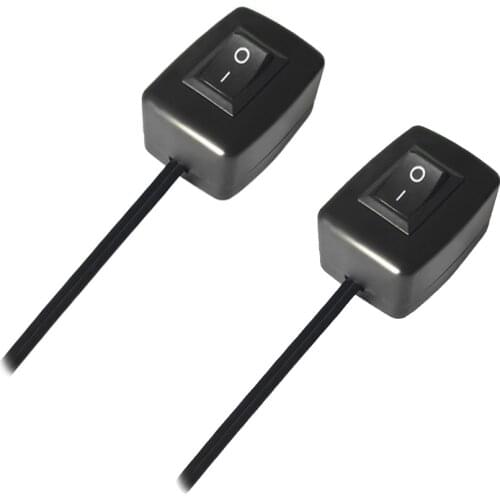 2PCS Car Modification OFF /ON 12V Boat-Shaped Paste Switch Easy to Install Suitable for 24V 110V 230V LED Light Strips