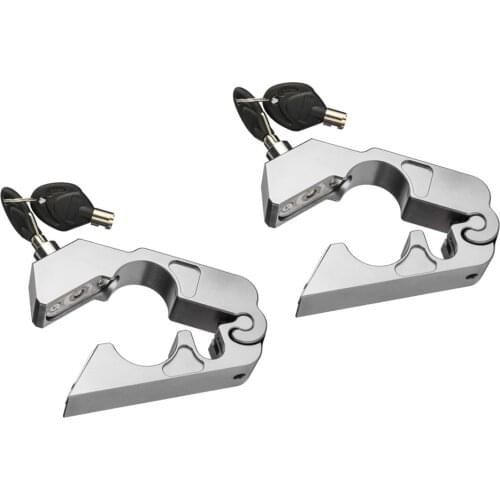 2pcs Motorbike Brake Lock Anti Theft Handlebar Throttle Grip Lock with Keys