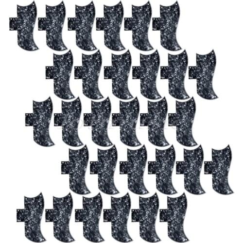 30Pcs Black Pearl 3Ply 5hole Pickguard Scratch Plate For Electric Guitar Replacement