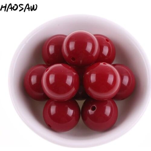 Choose Fashion 50Pcs/Lot 25MM Jewelry Accessories Chunky Gumball Bubblegum Acrylic Beads Colorful Chunky Solid Beads For Jewelry