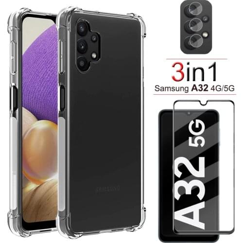 Samsung A32 Cases, Clear Original Phone Color Case for Samsung Galaxy A32 4G/5G Silicone Shockproof Case on Samsung A 32 A52 A72