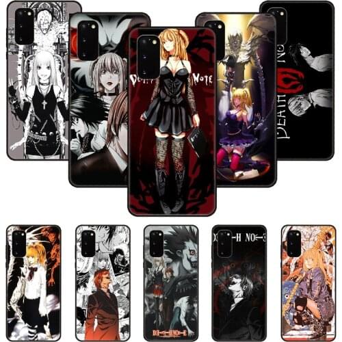 Phone Case For SamSung Galaxy S Note 10 20 7 6 9 8 Plus Edge E Ultra Lite Black Cover Prime Fashion Rem and Misa Death Note
