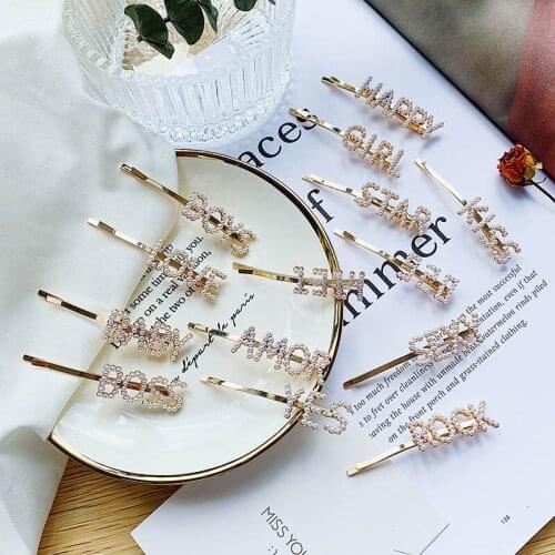 Kids Girls Pearl LOVE Hair Clip Girls Kids Hairpin Accessories For Women Children Hair Barrette Hairclip Headdress Headwear