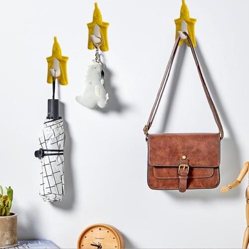 Door Hook Plastic Banana-shaped Hook Wall Hanger For Clothes Key Umbrella Coat Hanging Holder Bathroom Kitchen Cabinet Draw Hook
