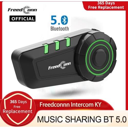 FreedConn KY Motorcycle Buletooth Music Headset Motorbike Helmet Latest Bluetooth 5.0 Earphone