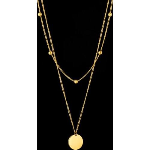 Engraving Piercing Thicken Stainless Steel Name Pendant Necklaces Personalized Custom Letter Lucky Number Date Pendants Necklace