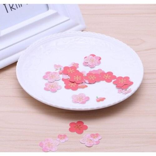 Exquisite Sticker Set Cherry Blossoms Plum Flower Gold Foil Scrapbooking Stickers DIY Card Making Photo Album Decorations