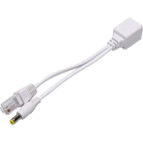 1pair POE Cable Passive Power Over Ethernet Adapter Cable POE Splitter RJ45 Injector Power Supply Module 12-48v For IP Camea